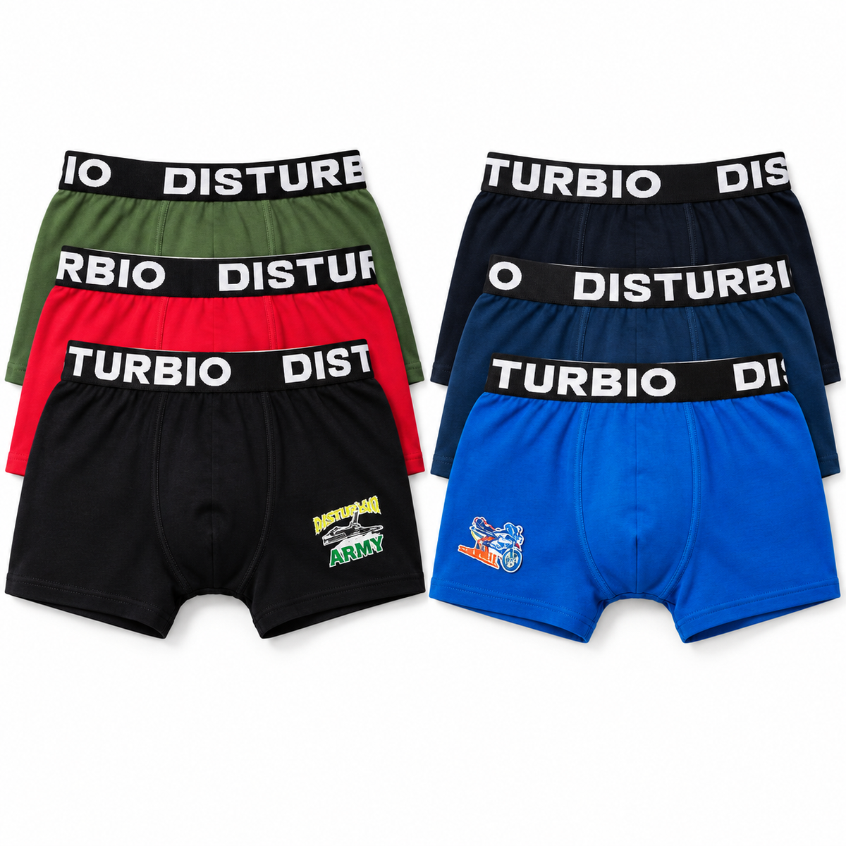 Boxer De Niño Liso Talla 4-6 2304-6 — Paquete de 12 piezas