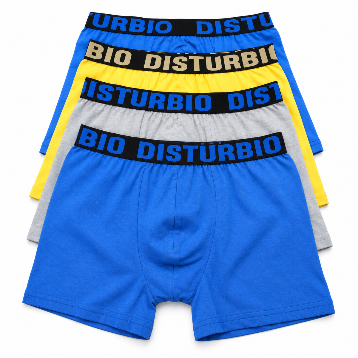 Boxer Unitalla Liso Disturbio — Paquete de 12 piezas