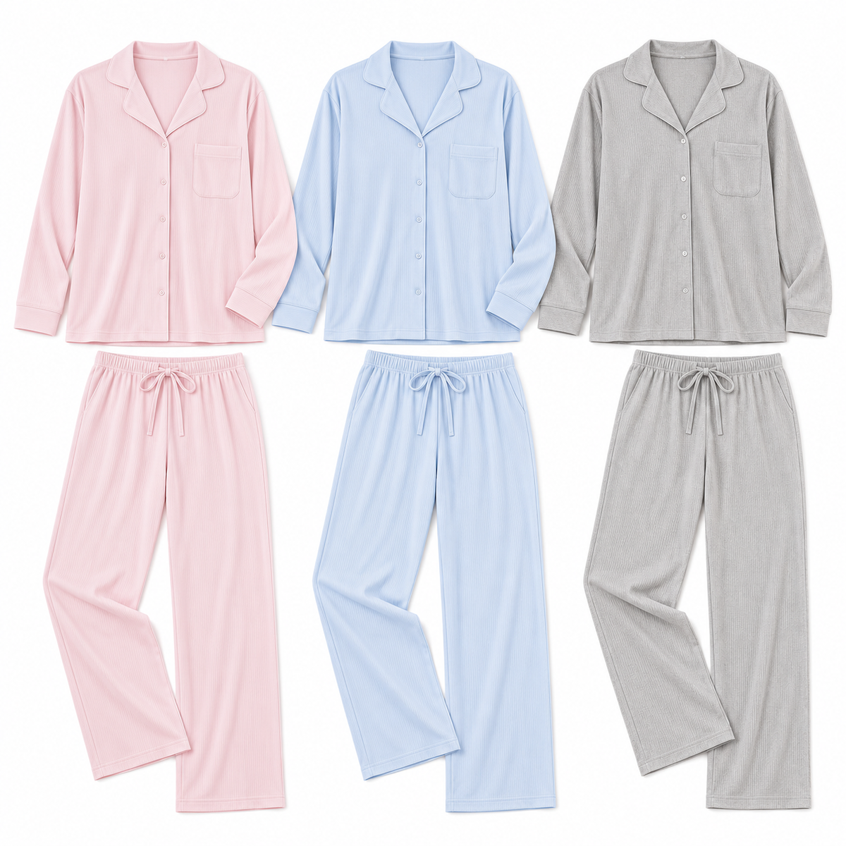 Pijama Premium Rayada Pantalón 335 — Paquete de 12 piezas