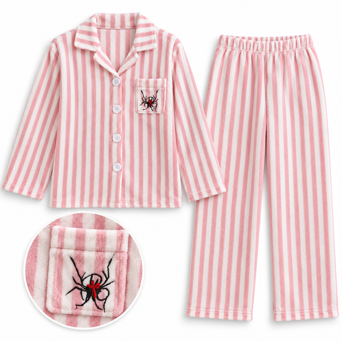 Pijama Rose Girl #549 Botones Estampada — Paquete de 10 piezas