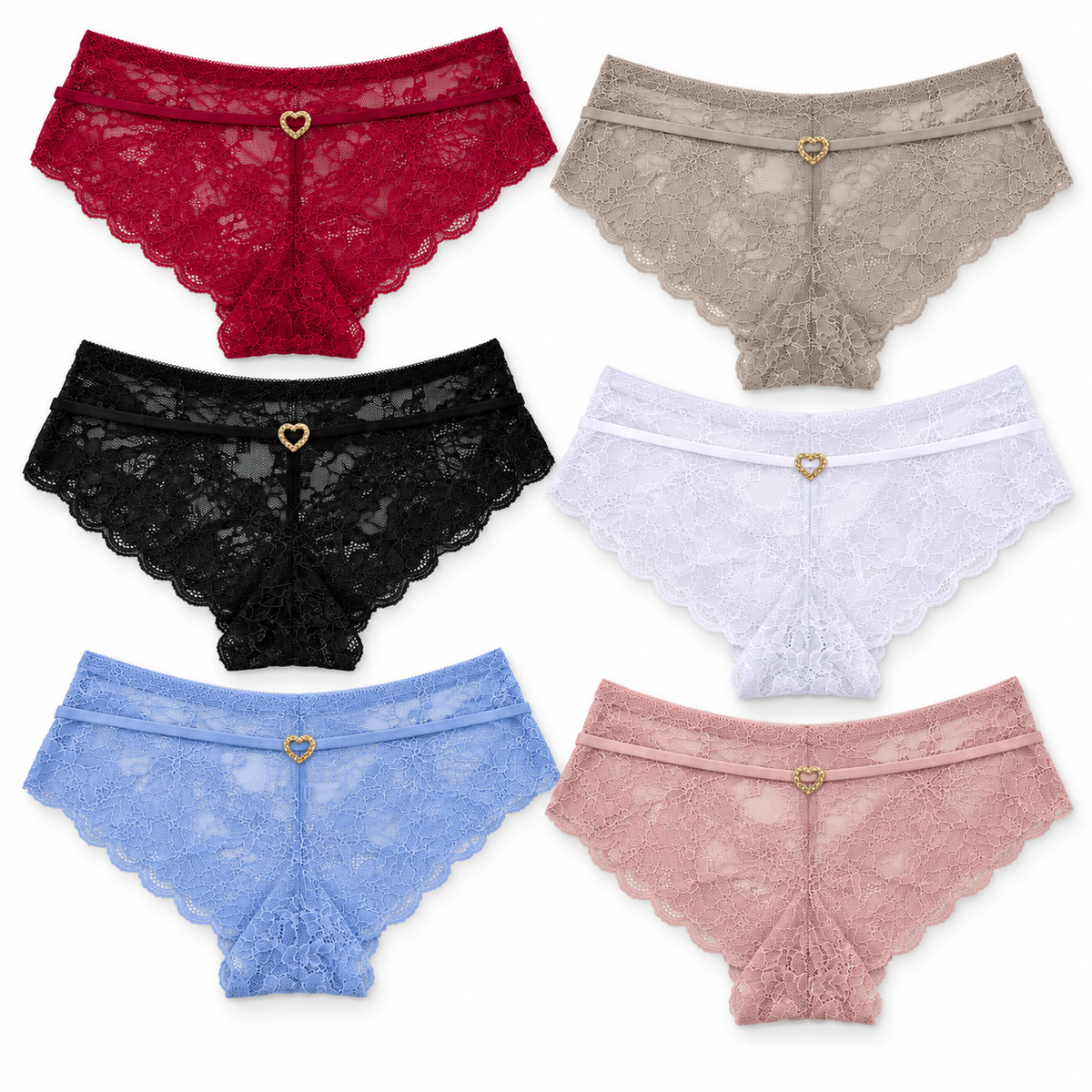 Tanga Encaje C8174 — Paquete de 12 piezas