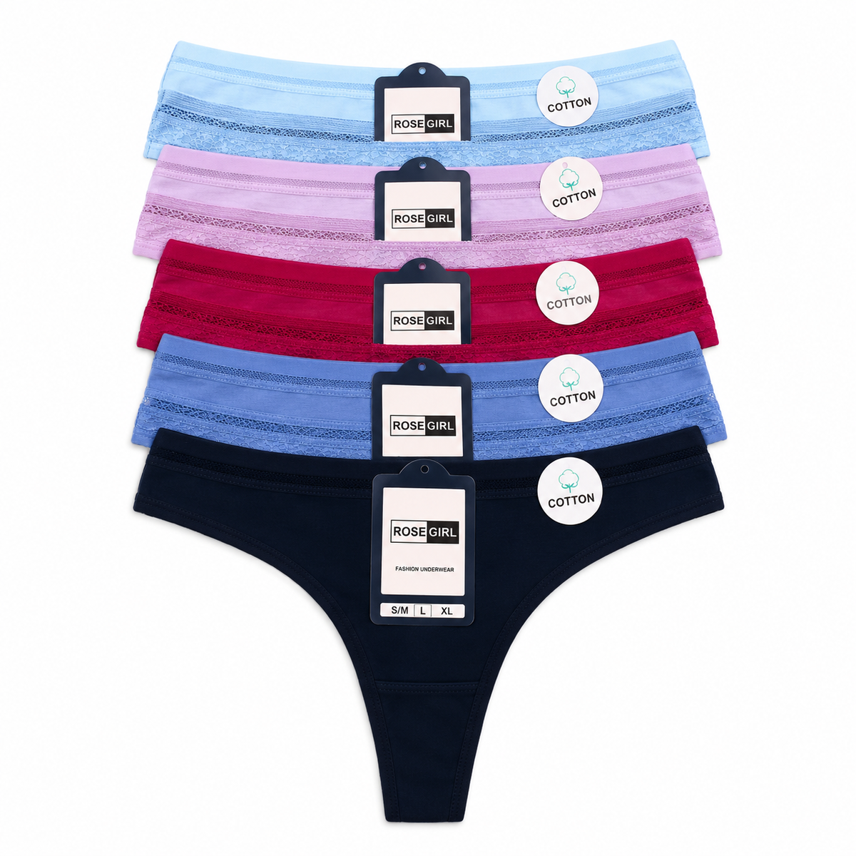 Tanga Corte Laser A8005 — Paquete de 12 piezas