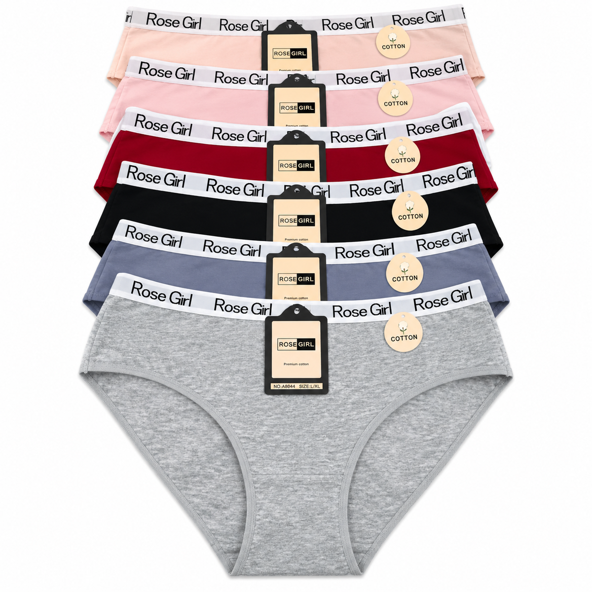 Pantaleta Algodon T. Extras A8044 — Paquete de 12 piezas