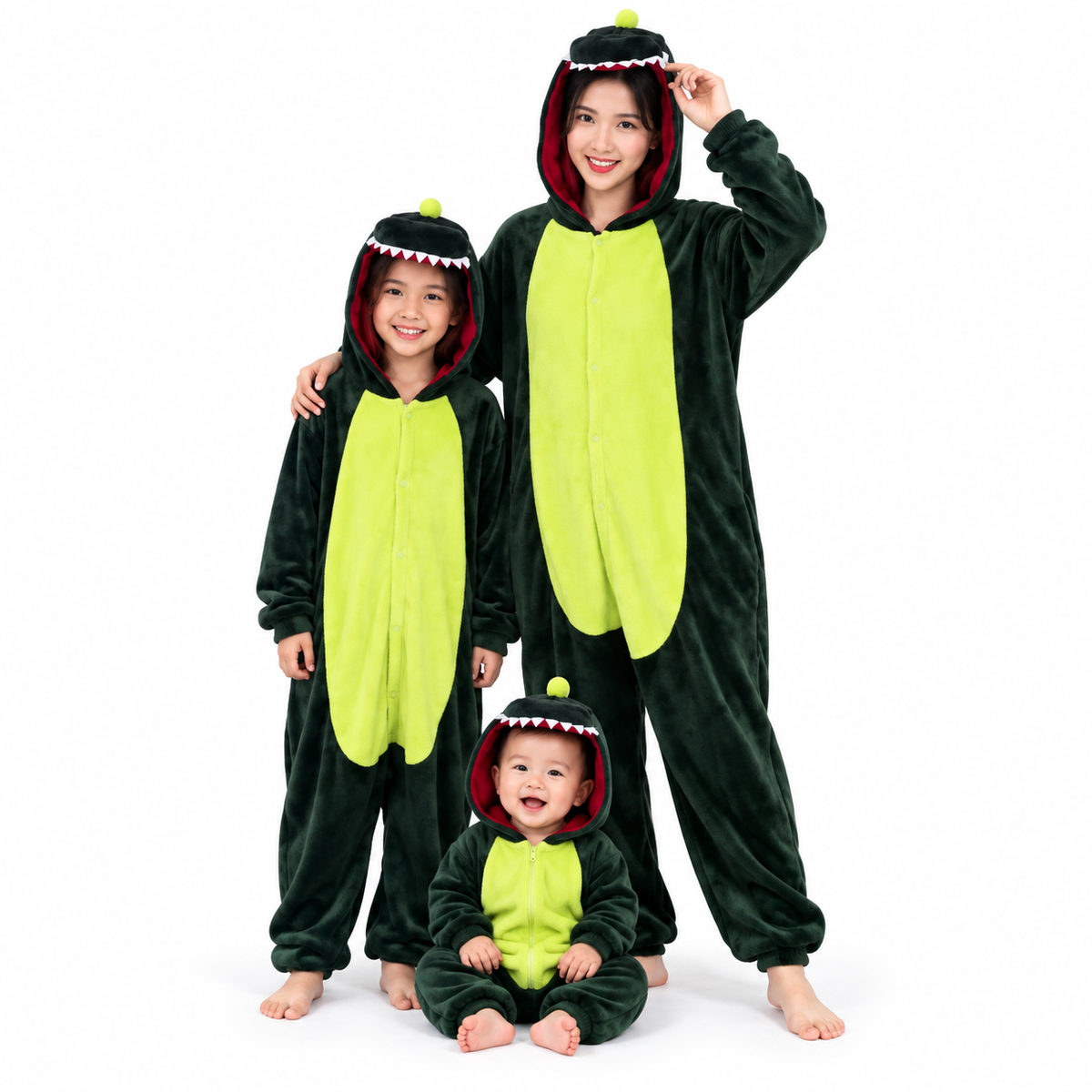 Mameluco Niños Dino Verde M01-1 — Paquete de 5 piezas