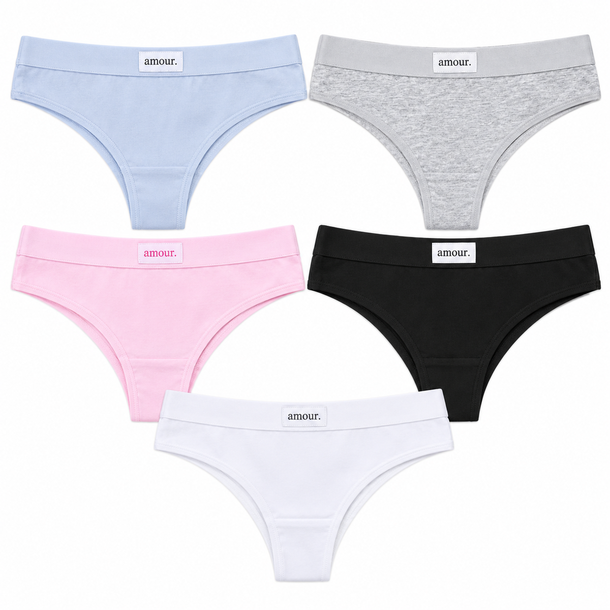 Tanga Algodon Ch-8015 — Paquete de 12 piezas