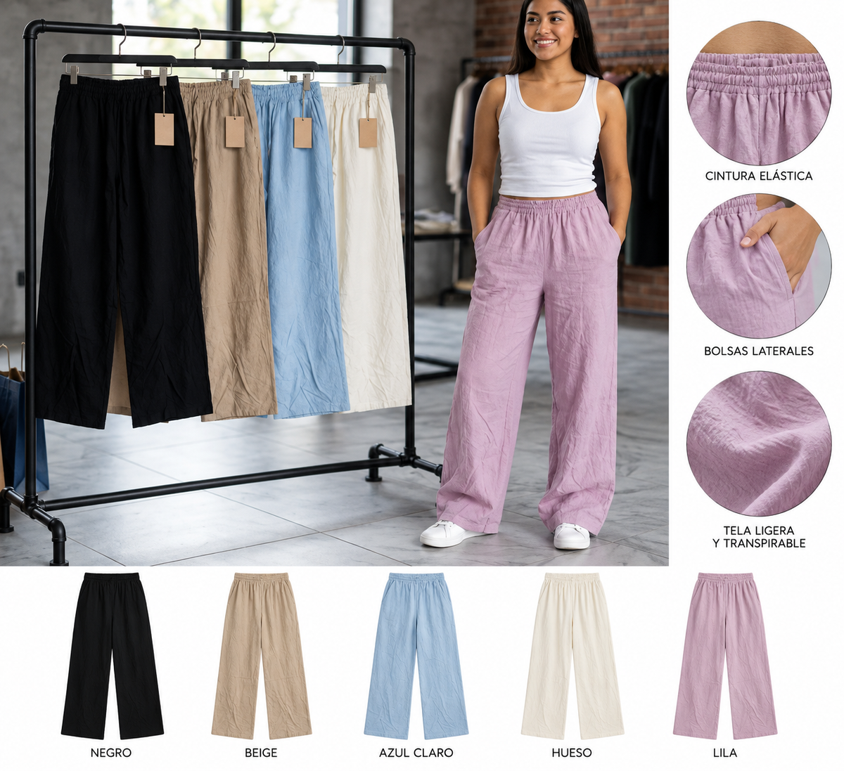 Pantalón Dama Othis CS373 — Paquete de 10 piezas