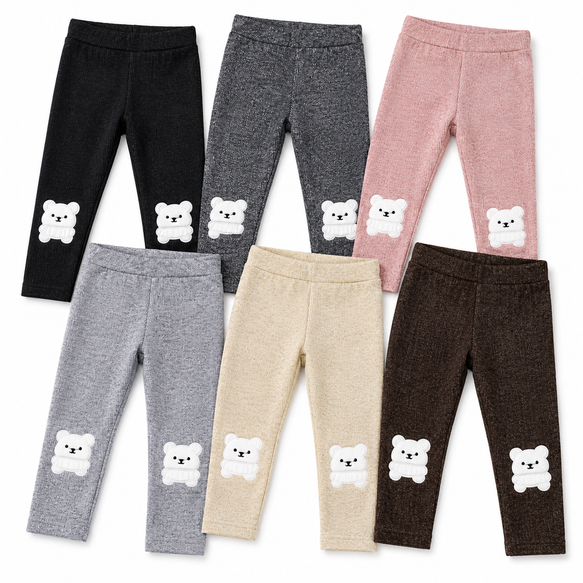 Malla Termica Niña M+M KLEG307 Oso — Paquete de 10 piezas
