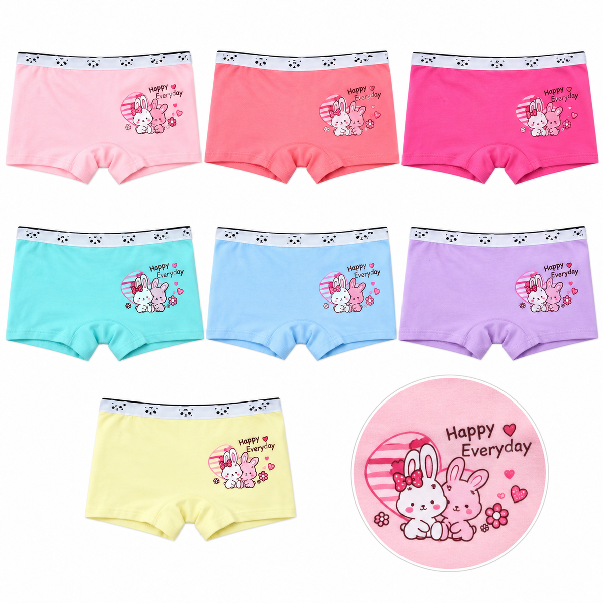 Boxer Algodon Pink Black MLX233-6 — Paquete de 12 piezas
