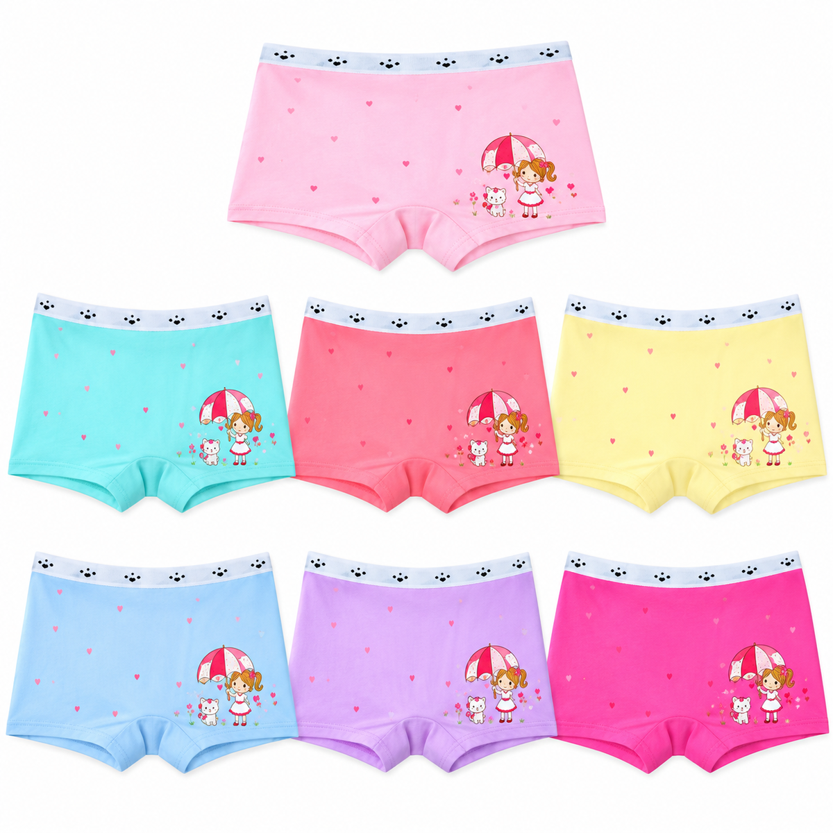 Boxer Algodon Pink Black MLX233-9 — Paquete de 12 piezas