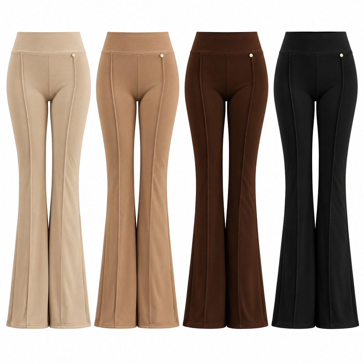 Pantalón Just-Play S-434 en beige, arena, café y negro