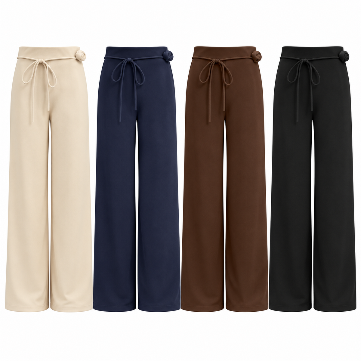 Pantalón Just-Play S-730 en crema, azul marino, café y negro