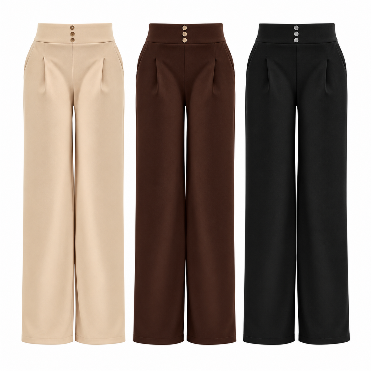 Pantalón Just-Play S-869 en beige, café y negro