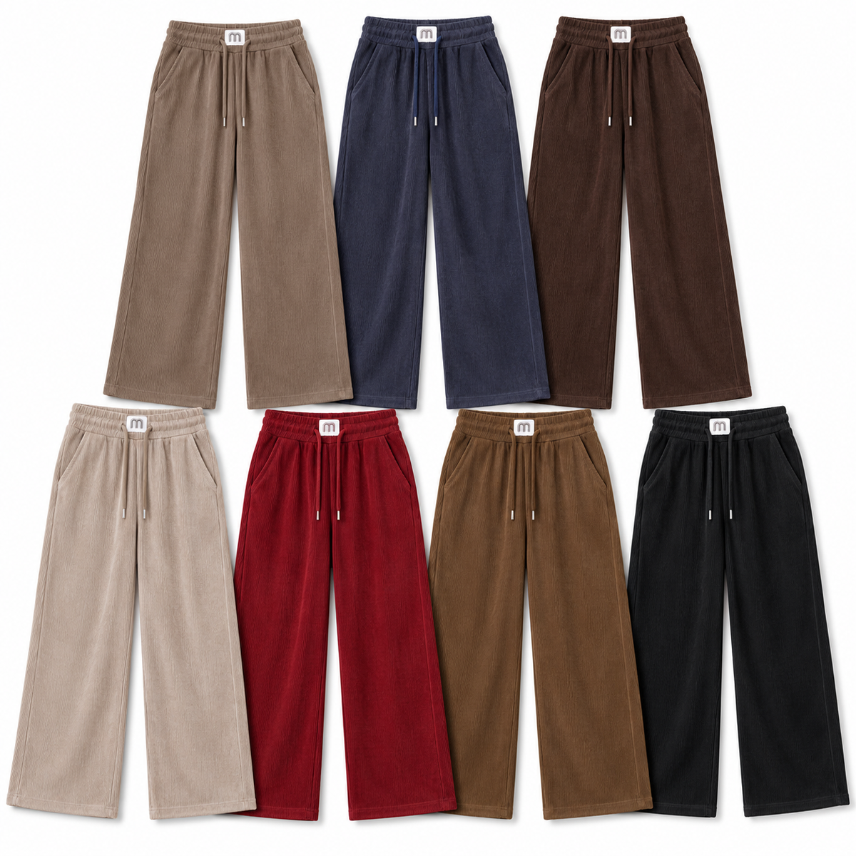 Pantalón Othis M THE332 — Paquete de 10 piezas surtido sobre fondo blanco