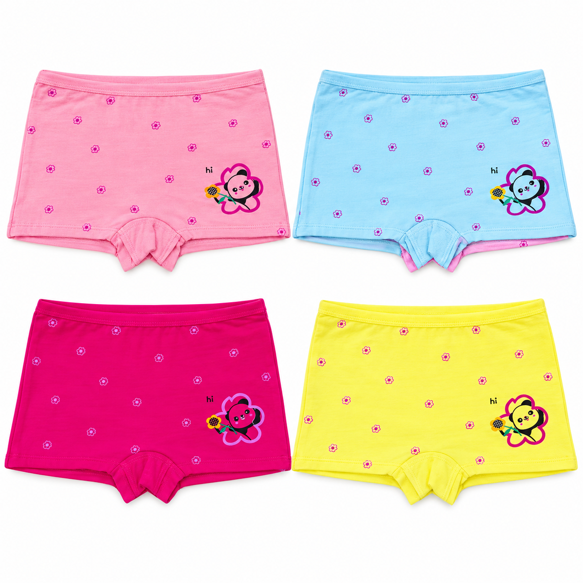 Boxer Algodón Niña TP3042 — Paquete de 12 piezas