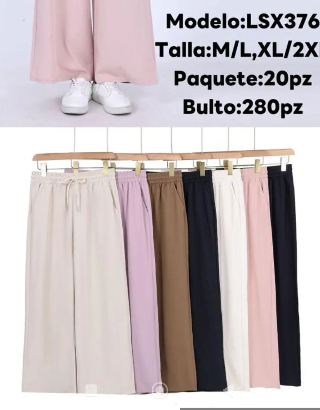 LSX376 PANTALON DAMA RECTO FLOJO