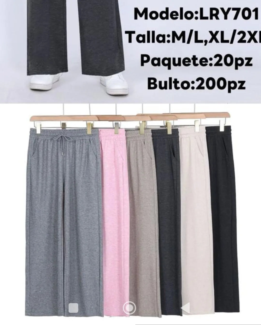 LYR701 PANTALON ALGOD?N DAMA