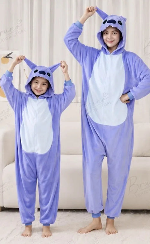M02 MAMELUCO ADULTO STITCH AZUL