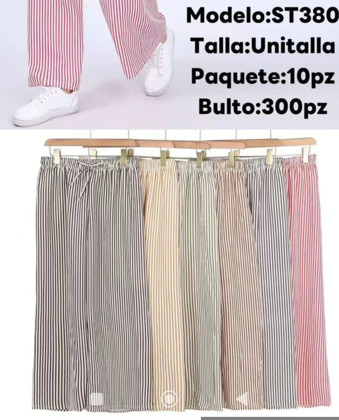 ST380 PANTALON DAMA RAYAS
