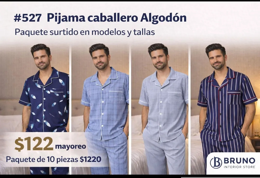 527 PIJAMA ALGODON CABALLERO