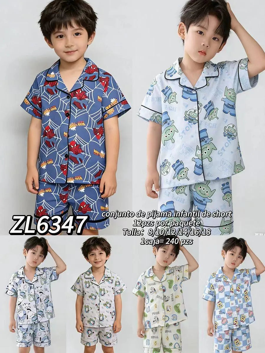 ZL6347 PIJAMA NIÑO ANIMADA