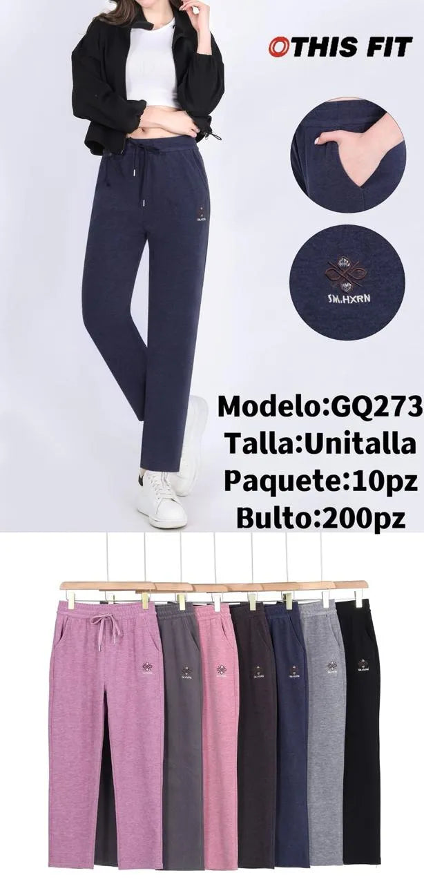pants dama bordado gq273