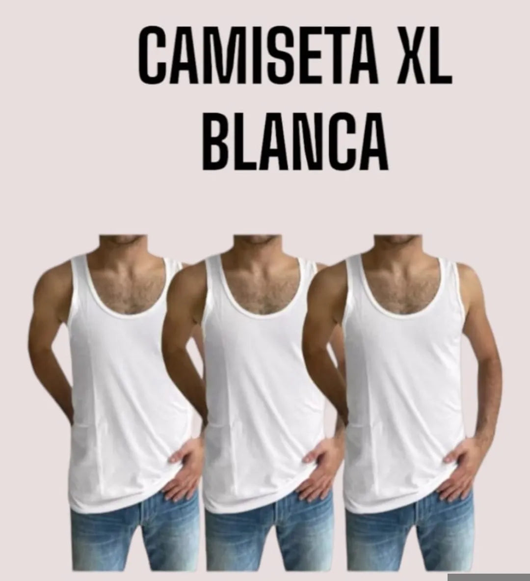 CAMISETA BLANCA XL*