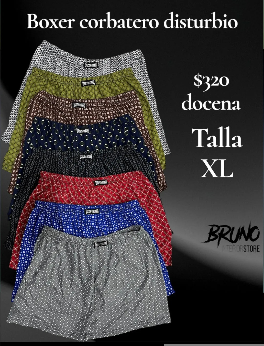 BOXER CORBATERO DISTURBIO DISE?O XL*